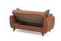 Atelier Del Sofa Alkon Sofá Cama de 2 Plazas Rojo Teja